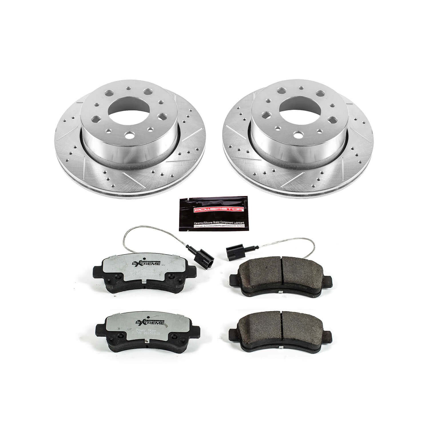 Power Stop K7313-36 Z36 Severe-Duty Truck And Tow 1-Click Drilled And Slotted Rear Brake Kit for 2014-2015 Dodge RAM Promaster 1500 product image