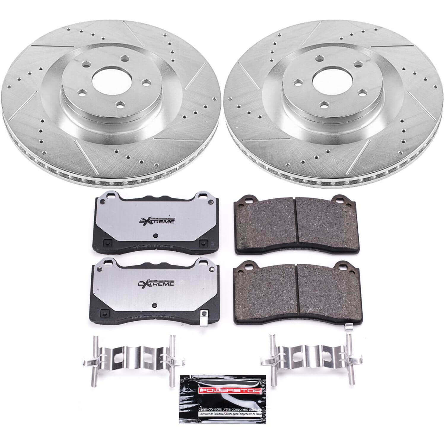 Power Stop K7318-26 Z26 Street Warrior 1-Click Front Brake Kit for 2016-2018 Ford Focus RS product image