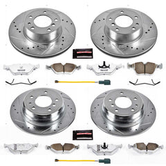 Power Stop K7335-26 Z26 Street Warrior 1-Click Front And Rear Brake Kit for 1989 BMW 525I product image