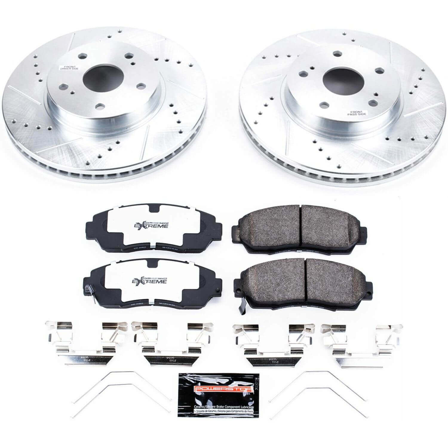 Power Stop K7356-26 Z26 Street Warrior 1-Click Front Brake Kit for 2016-2019 Subaru Legacy 2.5I 2.5I product image