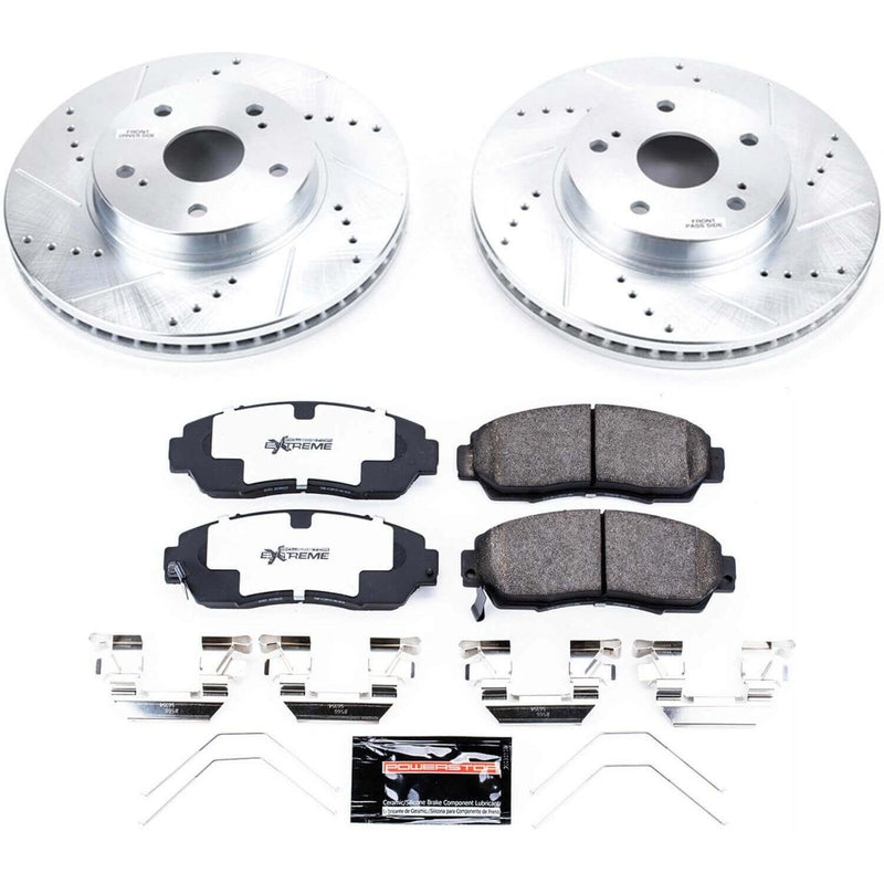 Power Stop K7356-26 Z26 Street Warrior 1-Click Front Brake Kit for 2016-2019 Subaru Legacy 2.5I 2.5I product image