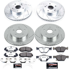 Power Stop K7357-26 Z26 Street Warrior 1-Click Front And Rear Brake Kit for 2016-2019 Subaru Legacy 2.5I 2.5I product image