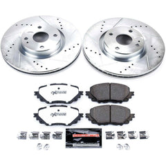 Power Stop K7358-26 Z26 Street Warrior 1-Click Front Brake Kit for 2016-2024 Fiat 124 Spider product image
