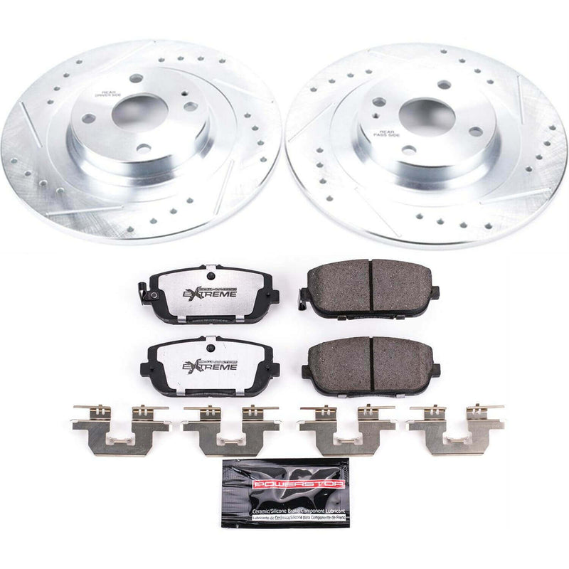 Power Stop K7362-26 Z26 Street Warrior 1-Click Rear Brake Kit for 2016-2024 Fiat 124 Spider product image
