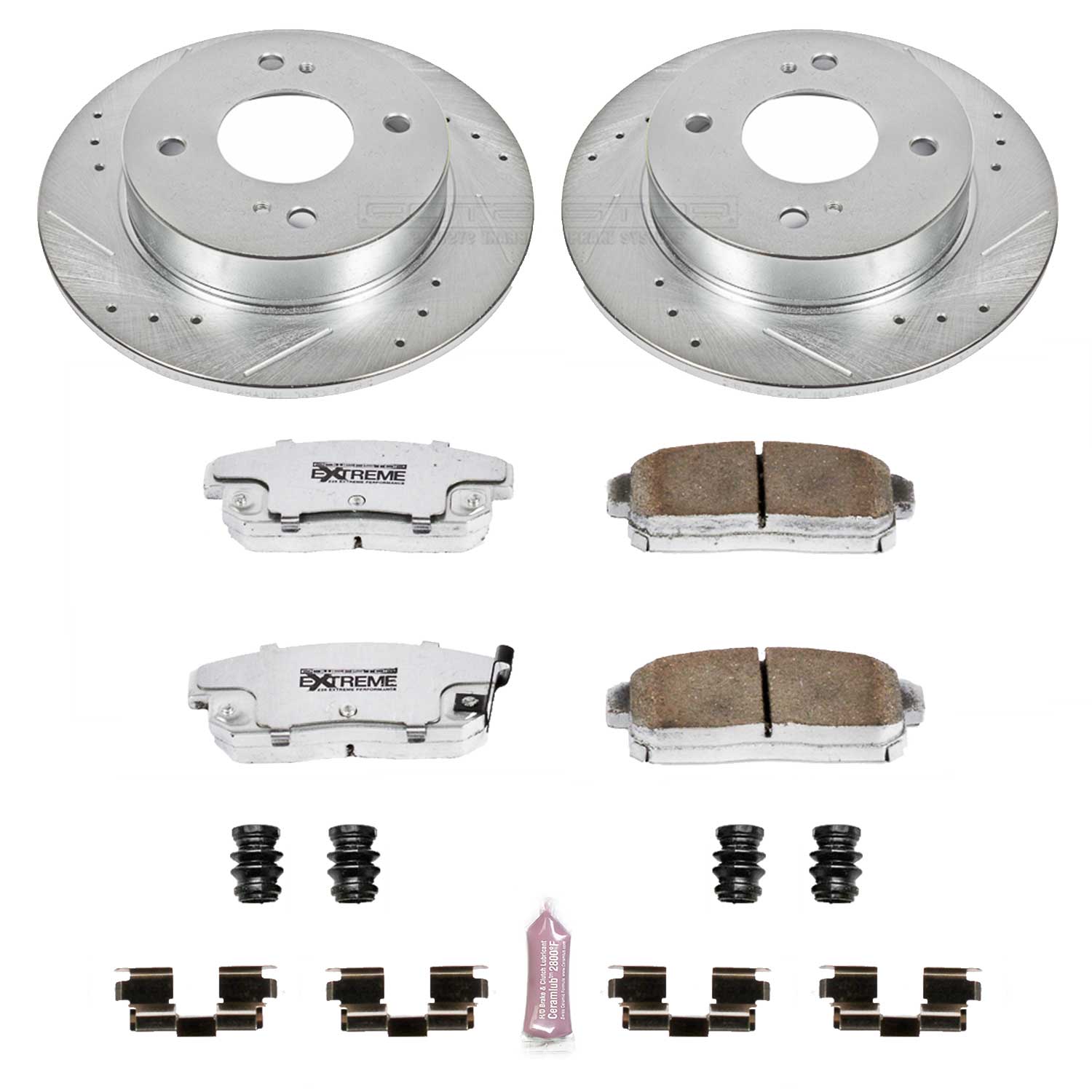Power Stop K741-26 Z26 Extreme Street Warrior 1-Click Brake Kit (Rear) for 2001-2006 INFINITI G20 product image