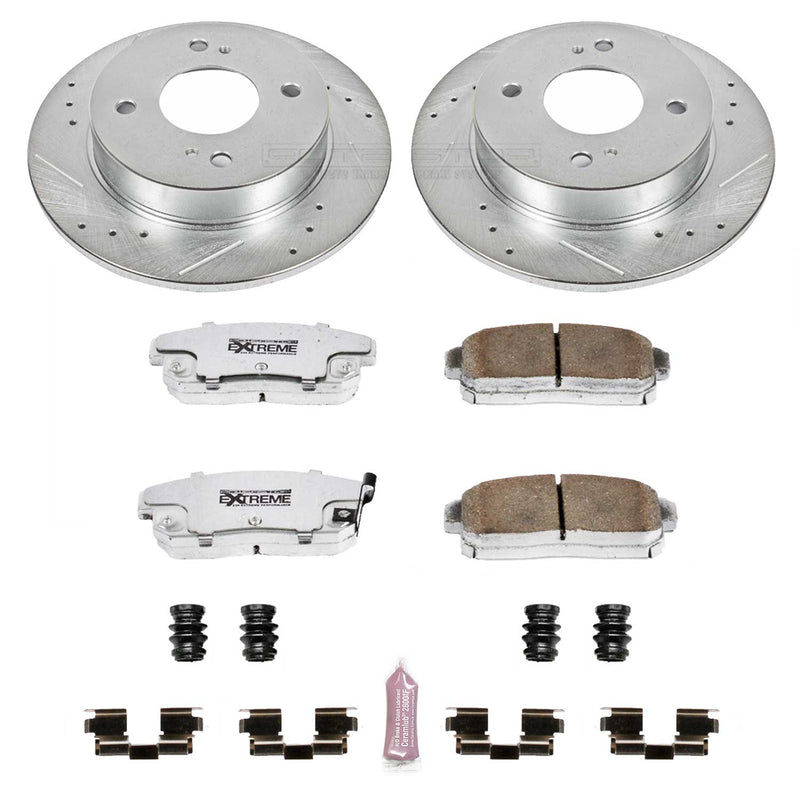 Power Stop K741-26 Z26 Extreme Street Warrior 1-Click Brake Kit (Rear) for 2001-2006 INFINITI G20 product image