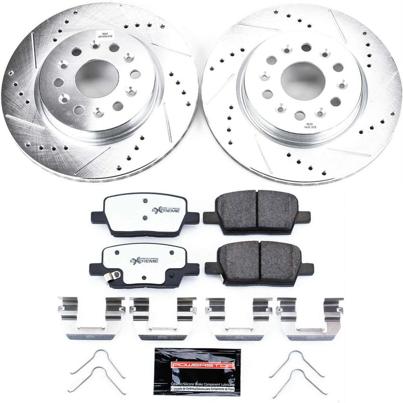 Power Stop K7411-26 Z26 Street Warrior 1-Click Rear Brake Kit for 2018-2020 Buick Enclave product image