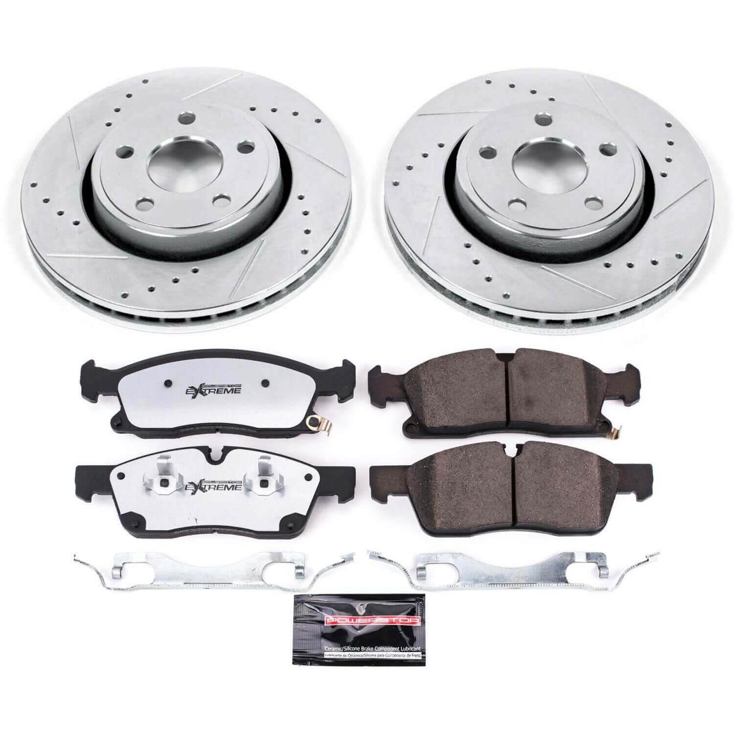 Power Stop K7412-36 Z36 Severe-Duty Truck And Tow 1-Click Front Brake Kit for 2017-2020 Jeep Grand Cherokee Laredo product image