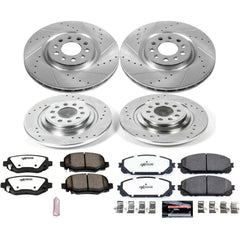 Power Stop K7415-36 Z36 Severe-Duty Truck And Tow 1-Click Front And Rear Brake Kit for 2016-2023 Jeep Cherokee product image