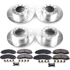 Power Stop K7423-36 Z36 Severe-Duty Truck And Tow 1-Click Front And Rear Brake Kit for 2017-2022 Ford F-450 Super Duty product image