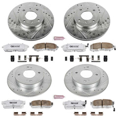 Power Stop K750-26 Z26 Extreme Street Warrior 1-Click Brake Kit (Front And Rear) for 1993-2001 INFINITI G20 product image