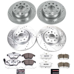 Power Stop K7530-26 Z26 Street Warrior 1-Click Front And Rear Brake Kit for 2013-2018 Volkswagen Beetle product image