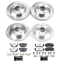 Power Stop K755-26 Z26 Street Warrior 1-Click Front And Rear Brake Kit for 1994-1996 Nissan 240SX product image