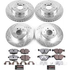 Power Stop K7552-26 Z26 Street Warrior 1-Click Front And Rear Brake Kit for 2012-2018 BMW 640I product image