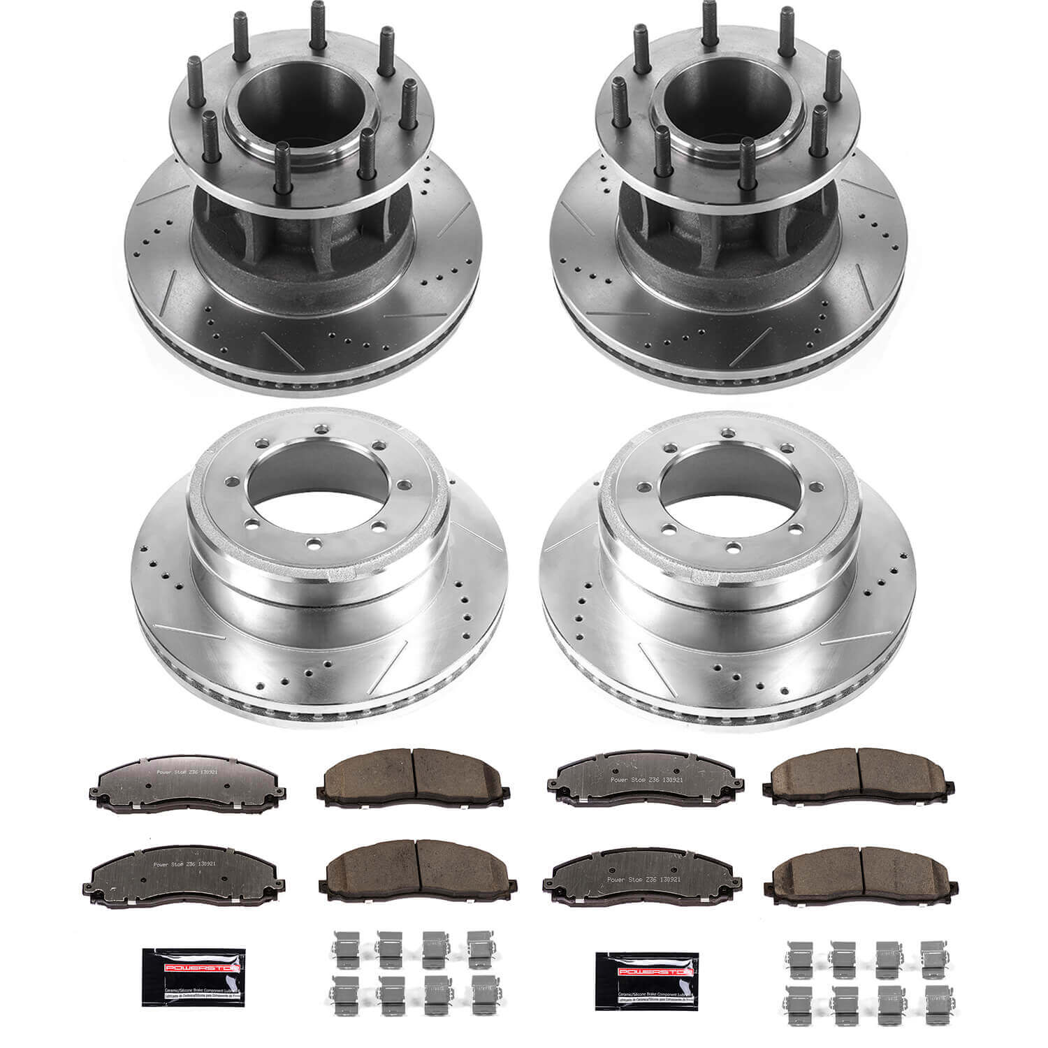 Power Stop K7572-36 Z36 Severe-Duty Truck And Tow 1-Click Front And Rear Brake Kit for 2017-2022 Ford F-350 Super Duty product image
