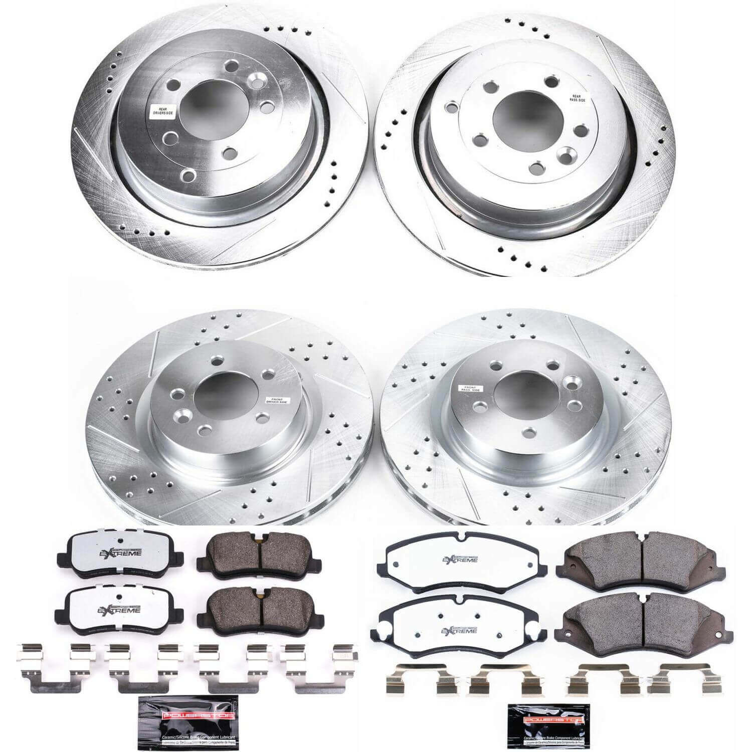 Power Stop K7599-36 Z36 Severe-Duty Truck And Tow 1-Click Front And Rear Brake Kit for 2011-2016 Land Rover LR4 product image