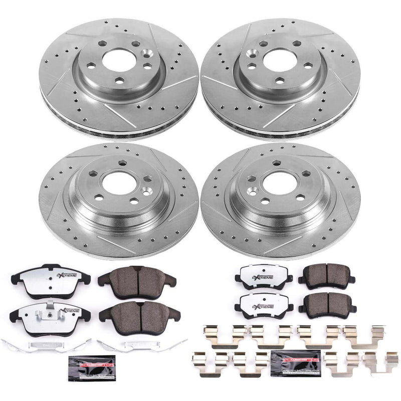 Power Stop K7636-36 Z36 Severe-Duty Truck And Tow 1-Click Front And Rear Brake Kit for 2008-2018 Volvo S60 product image