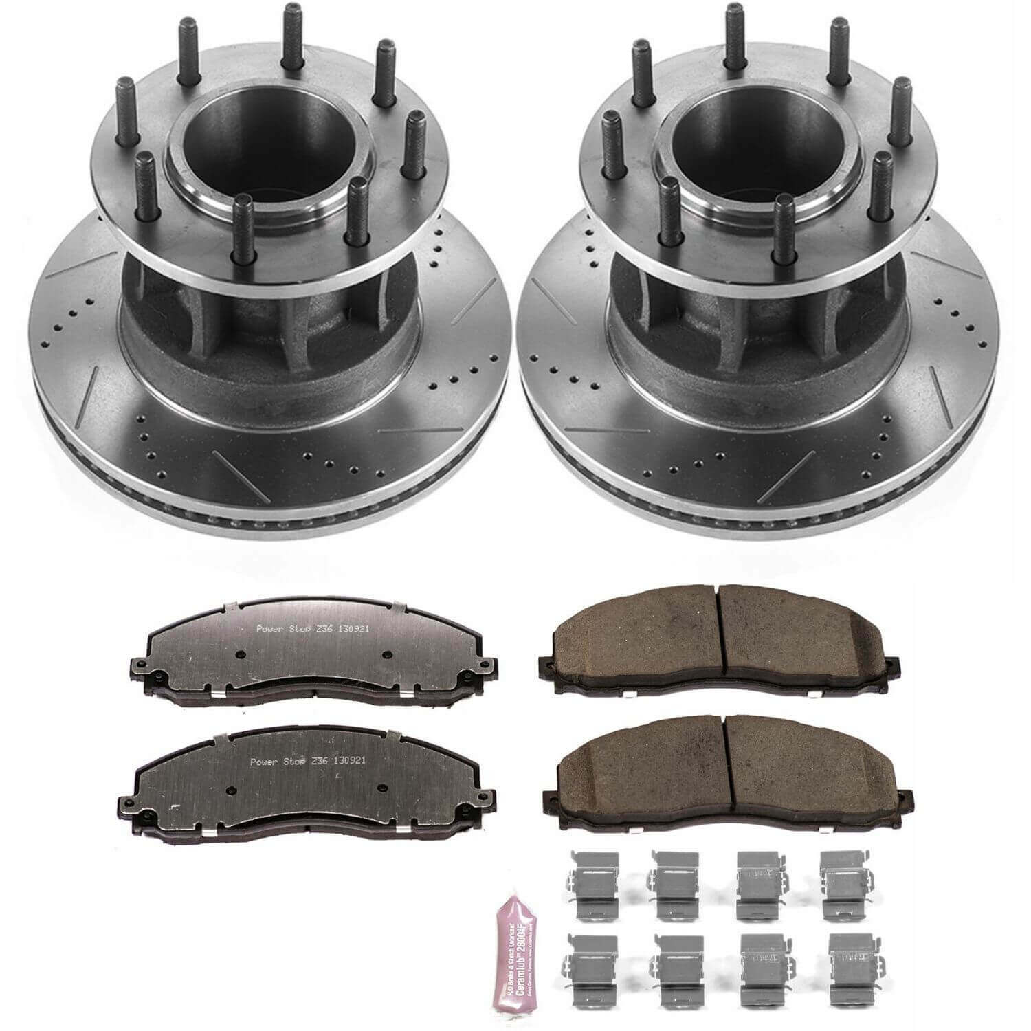 Power Stop K7669-36 Z36 Severe-Duty Truck And Tow 1-Click Front Brake Kit for 2017-2022 Ford F-350 Super Duty product image