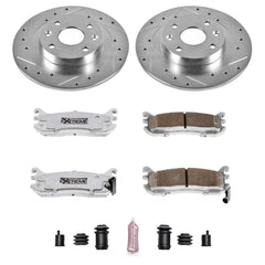 Power Stop K772-26 Z26 Extreme Street Warrior 1-Click Brake Kit (Rear) for 1994-2005 Ford Escort product image