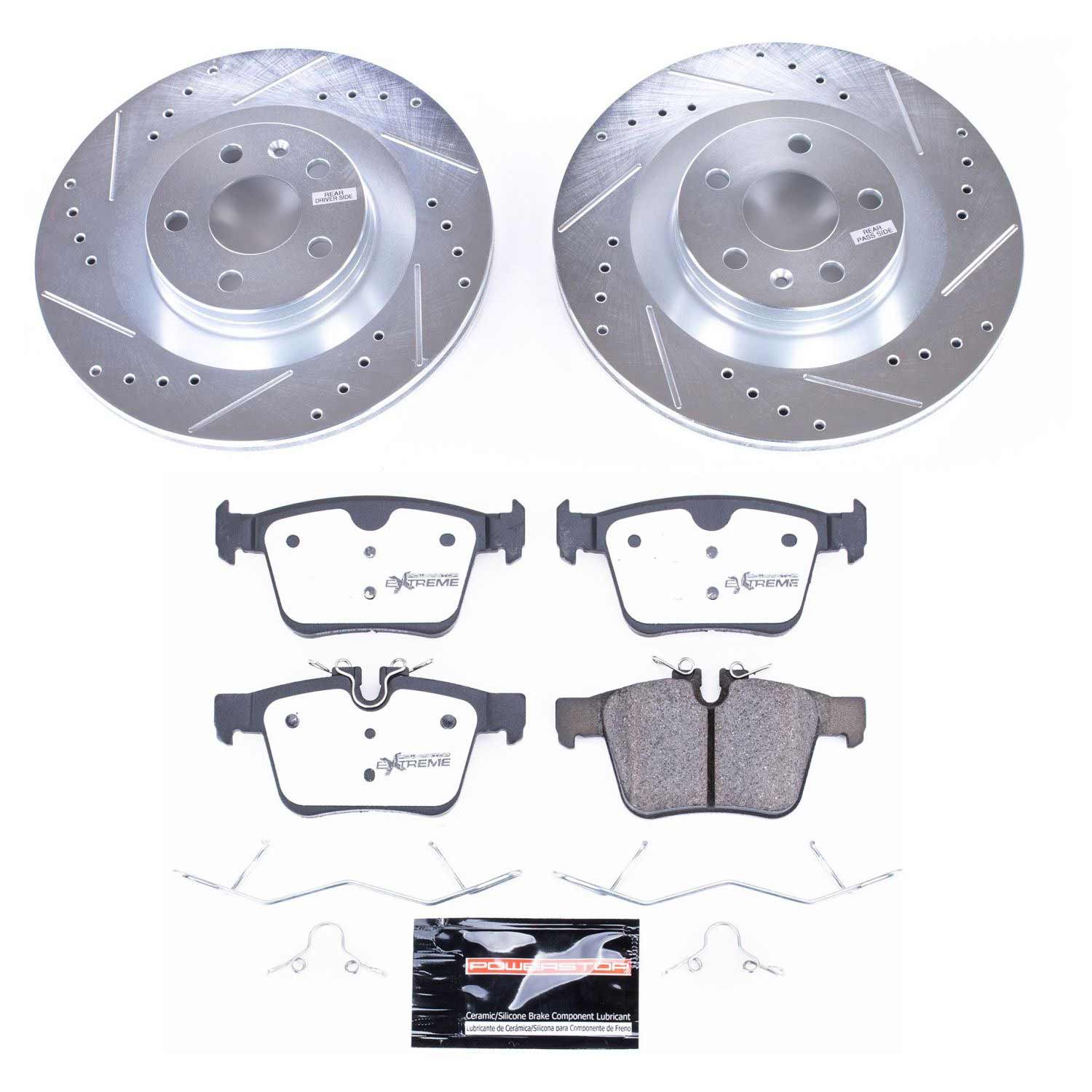 Power Stop K7757-36 Z36 Severe-Duty Truck And Tow 1-Click Rear Pad And Rotor Kit for 2019-2022 Volvo S60 product image