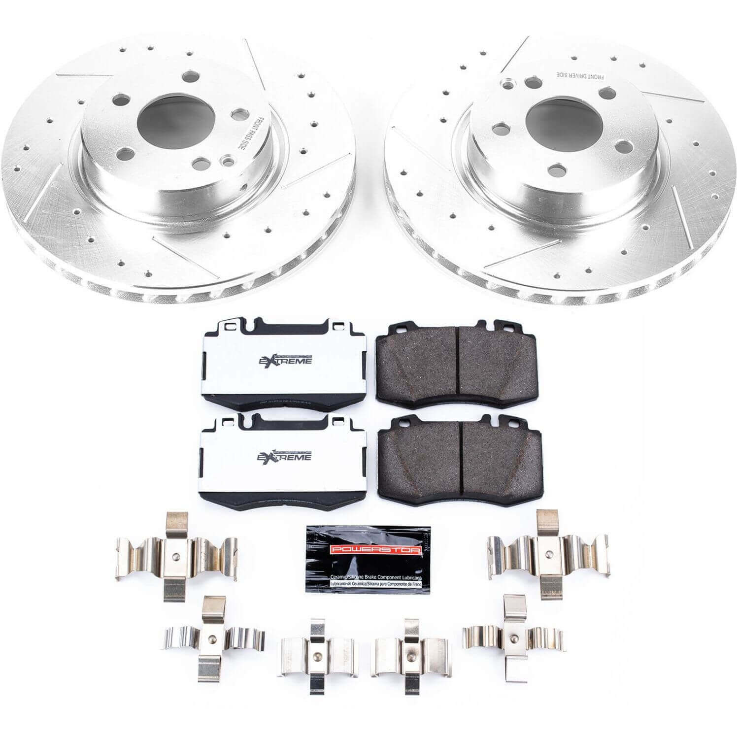 Power Stop K7771-26 Z26 Street Warrior 1-Click Front Brake Kit for 2003-2006 Mercedes-Benz SL500 product image
