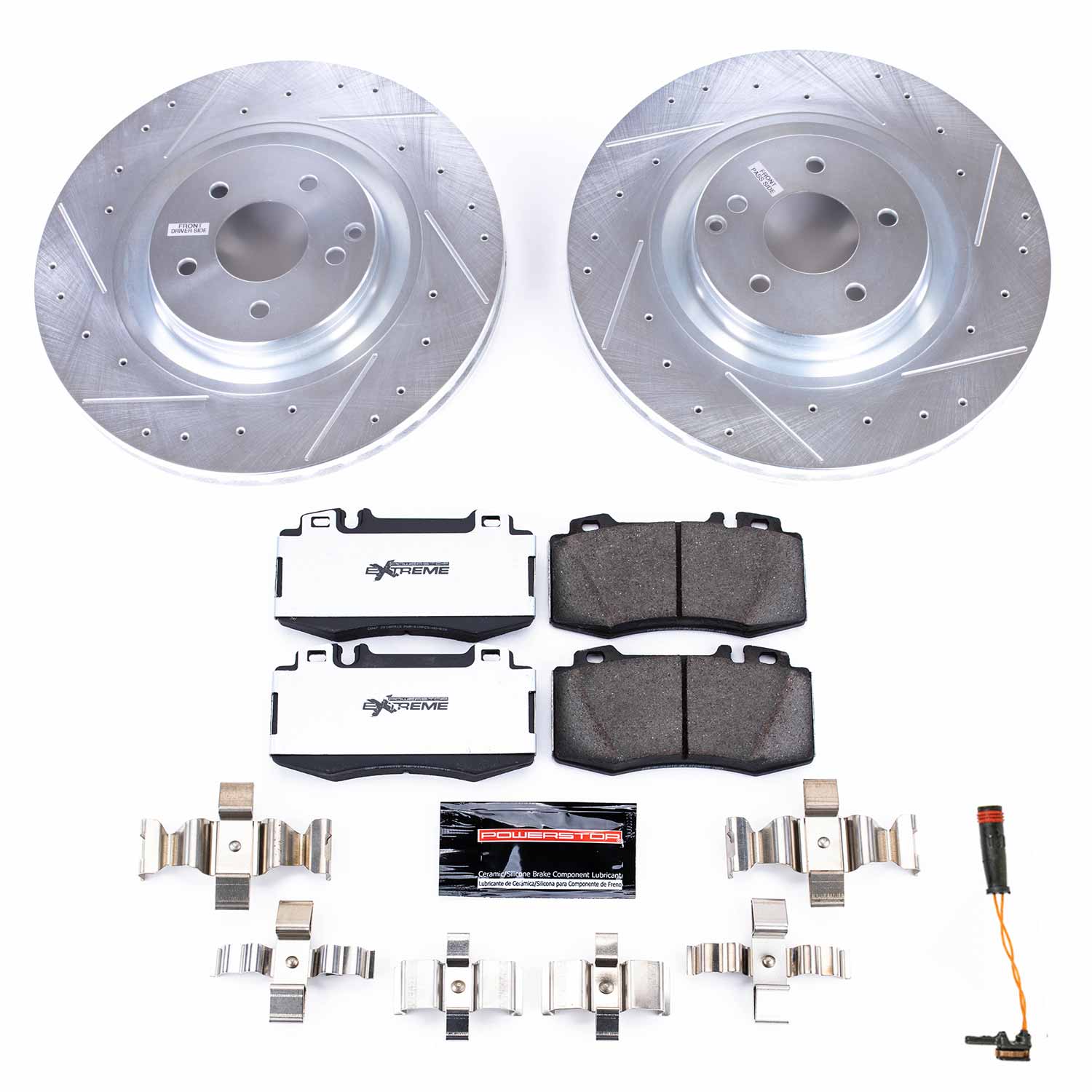 Power Stop K7788-26 Z26 Street Warrior 1-Click Front Brake Kit for 2003-2006 Mercedes-Benz CLK500 product image