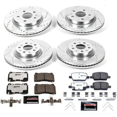 Power Stop K7816-26 Z26 Street Warrior 1-Click Front And Rear Brake Kit for 2016-2017 Cadillac CT6 product image