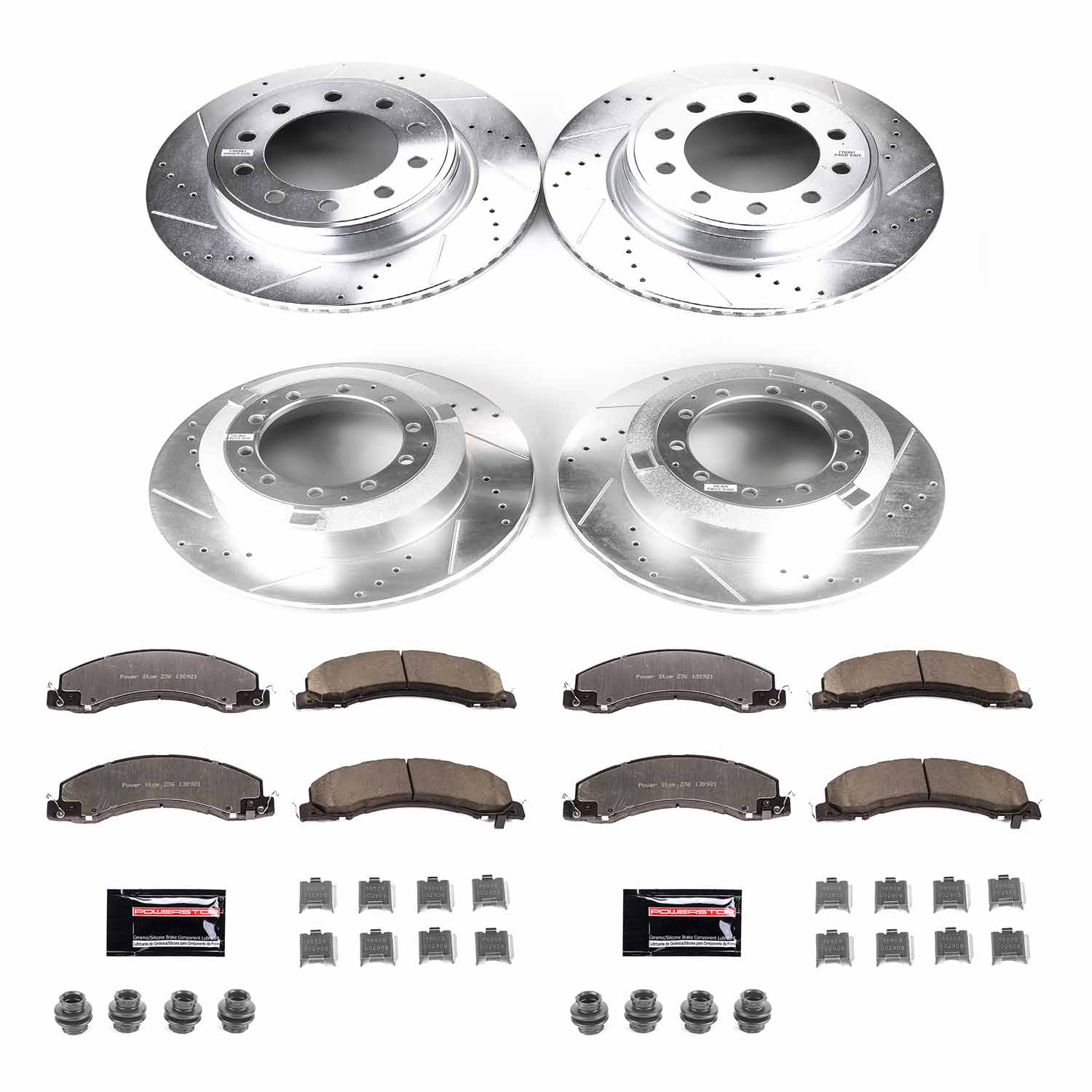 Power Stop K7818-36 Z36 Severe-Duty Truck And Tow 1-Click Front And Rear Pad And Rotor Kit for 2013-2024 Dodge RAM 4500 product image
