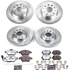 Power Stop K7837-26 Z26 Street Warrior 1-Click Front And Rear Brake Kit for 2010 Volkswagen Golf product image