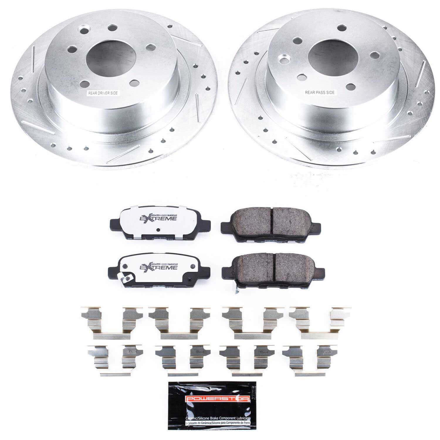 Power Stop K7864-26 Z26 Street Warrior 1-Click Rear Brake Kit for 2007-2010 Nissan Altima product image