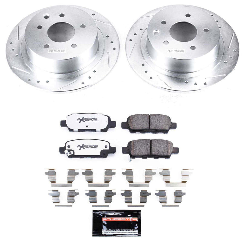 Power Stop K7864-26 Z26 Street Warrior 1-Click Rear Brake Kit for 2007-2010 Nissan Altima product image
