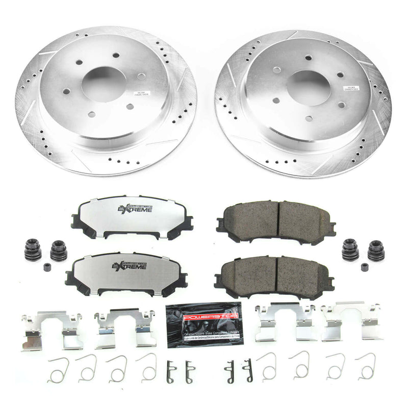 Power Stop K7874-36 Z36 Severe-Duty Truck And Tow 1-Click Rear Pad And Rotor Kit for 2017-2024 Nissan Titan product image