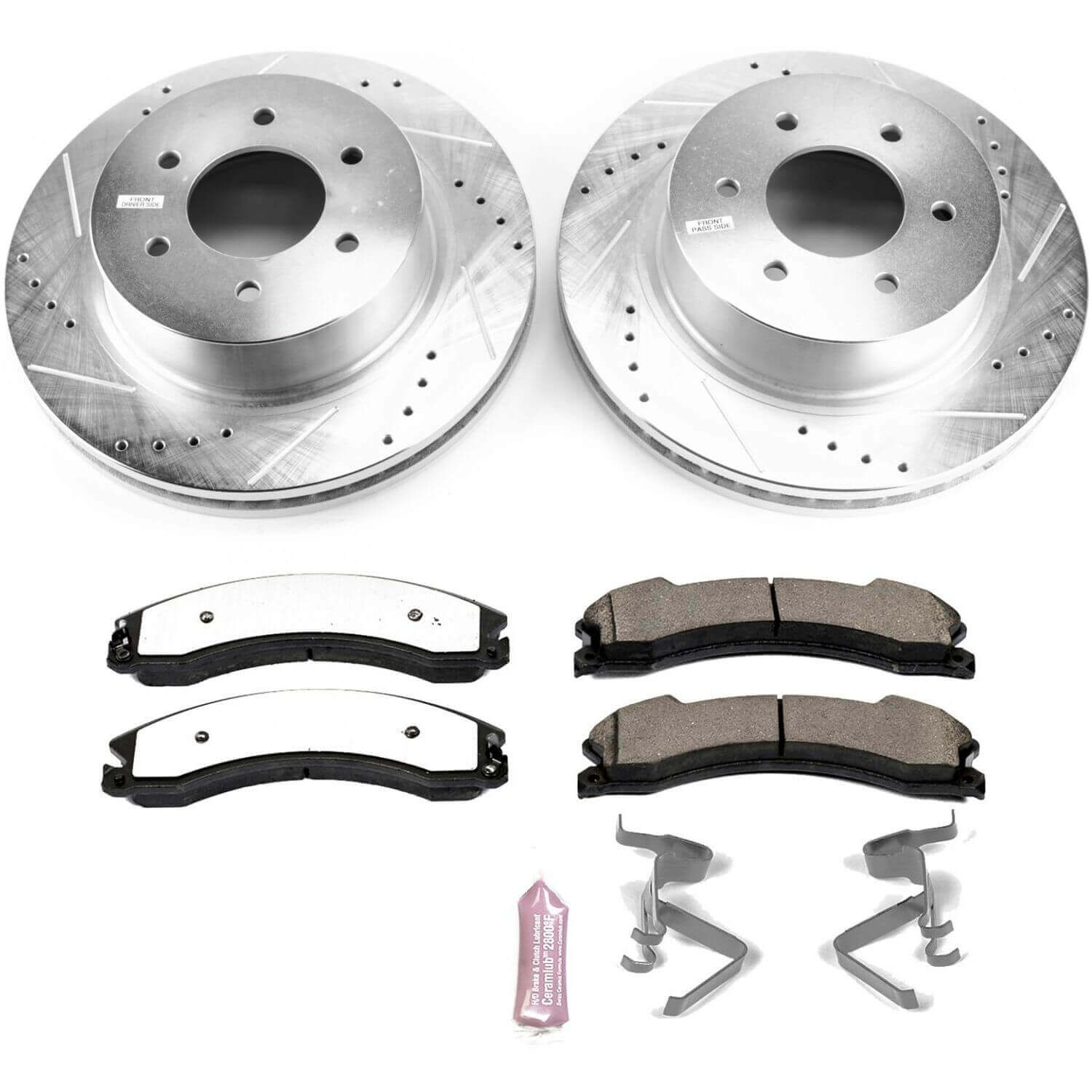 Power Stop K7875-36 Z36 Severe-Duty Truck And Tow 1-Click Front Pad And Rotor Kit for 2016-2024 Nissan Titan Xd product image
