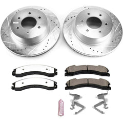 Power Stop K7875-36 Z36 Severe-Duty Truck And Tow 1-Click Front Pad And Rotor Kit for 2016-2024 Nissan Titan Xd product image