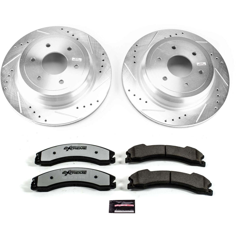 Power Stop K7877-36 Z36 Severe-Duty Truck And Tow 1-Click Rear Pad And Rotor Kit for 2016-2024 Nissan Titan Xd product image