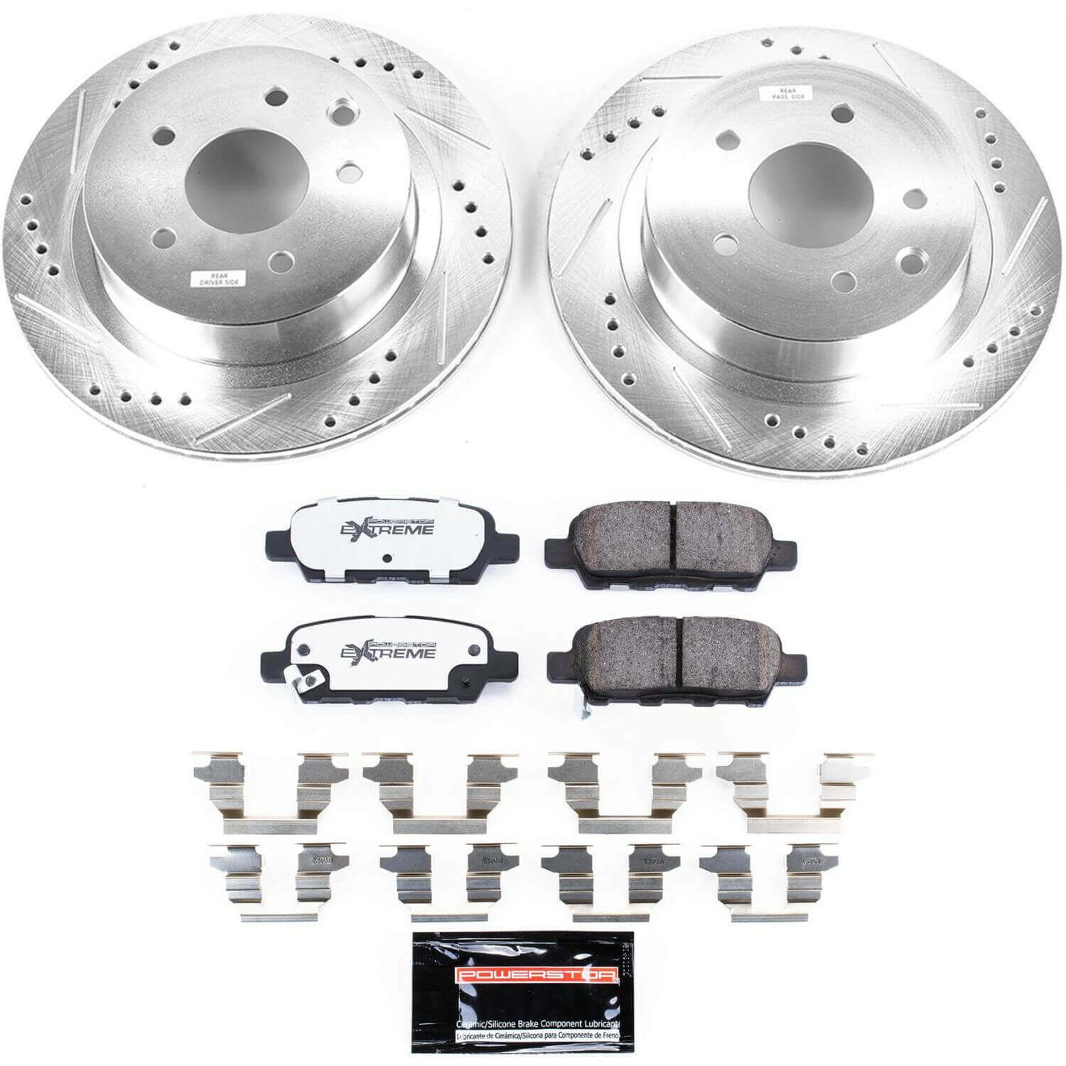 Power Stop K7881-26 Z26 Street Warrior 1-Click Rear Brake Kit for 2008-2017 Nissan Juke Nismo product image