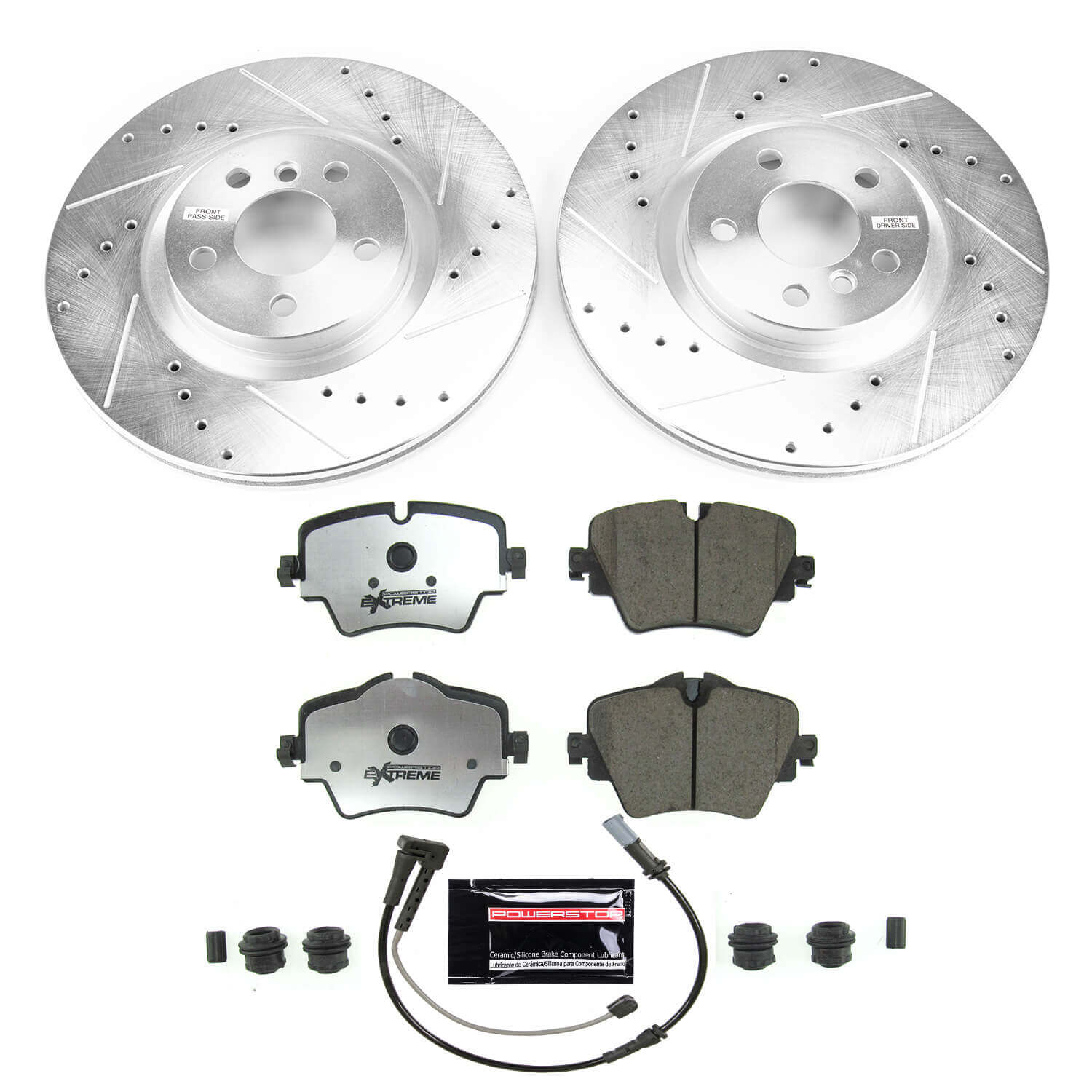 Power Stop K7888-26 Z26 Street Warrior 1-Click Front Pad And Rotor Kit for 2016-2022 BMW X1 product image