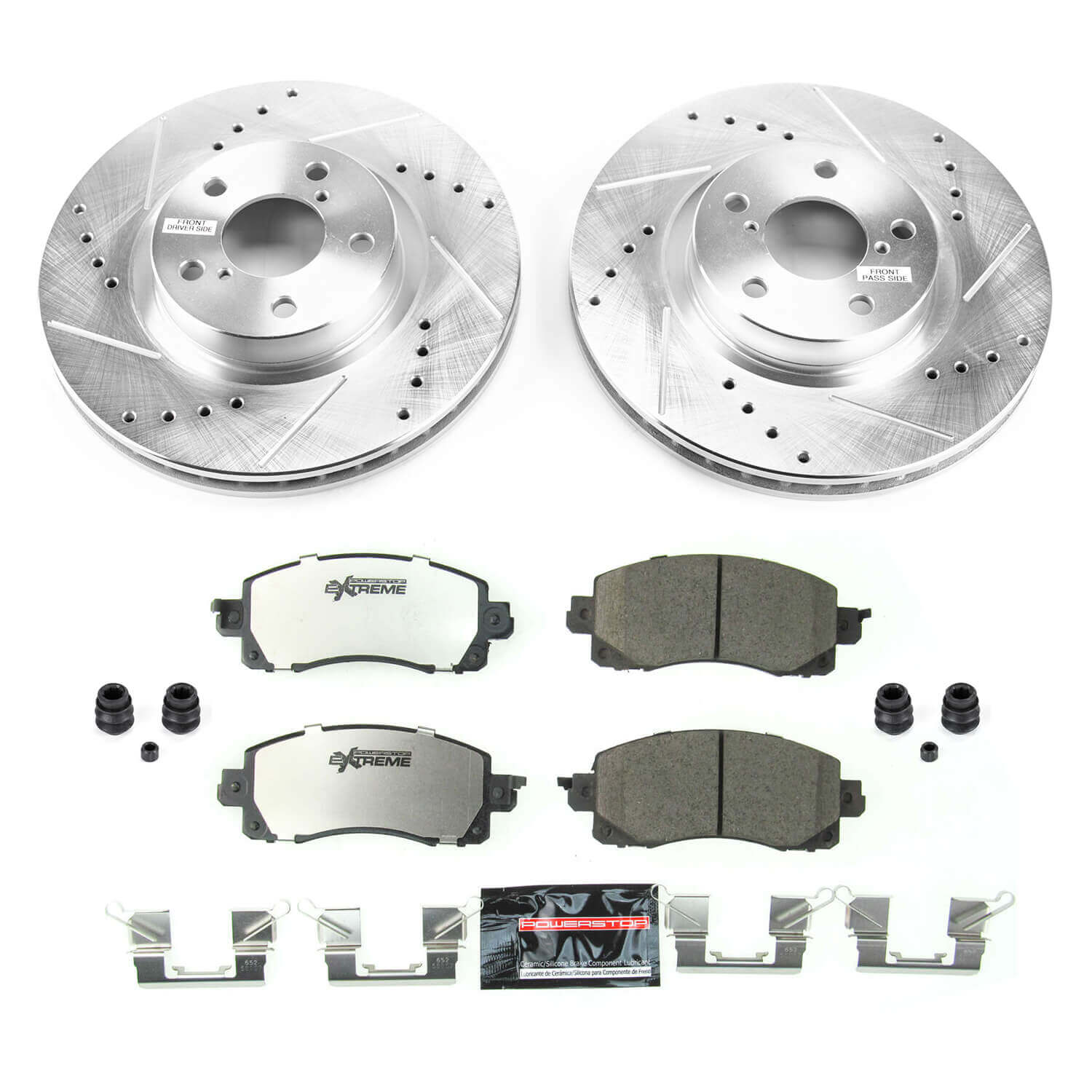 Power Stop K7891-26 Z26 Street Warrior 1-Click Front Pad And Rotor Kit for 2017-2022 Subaru Impreza product image