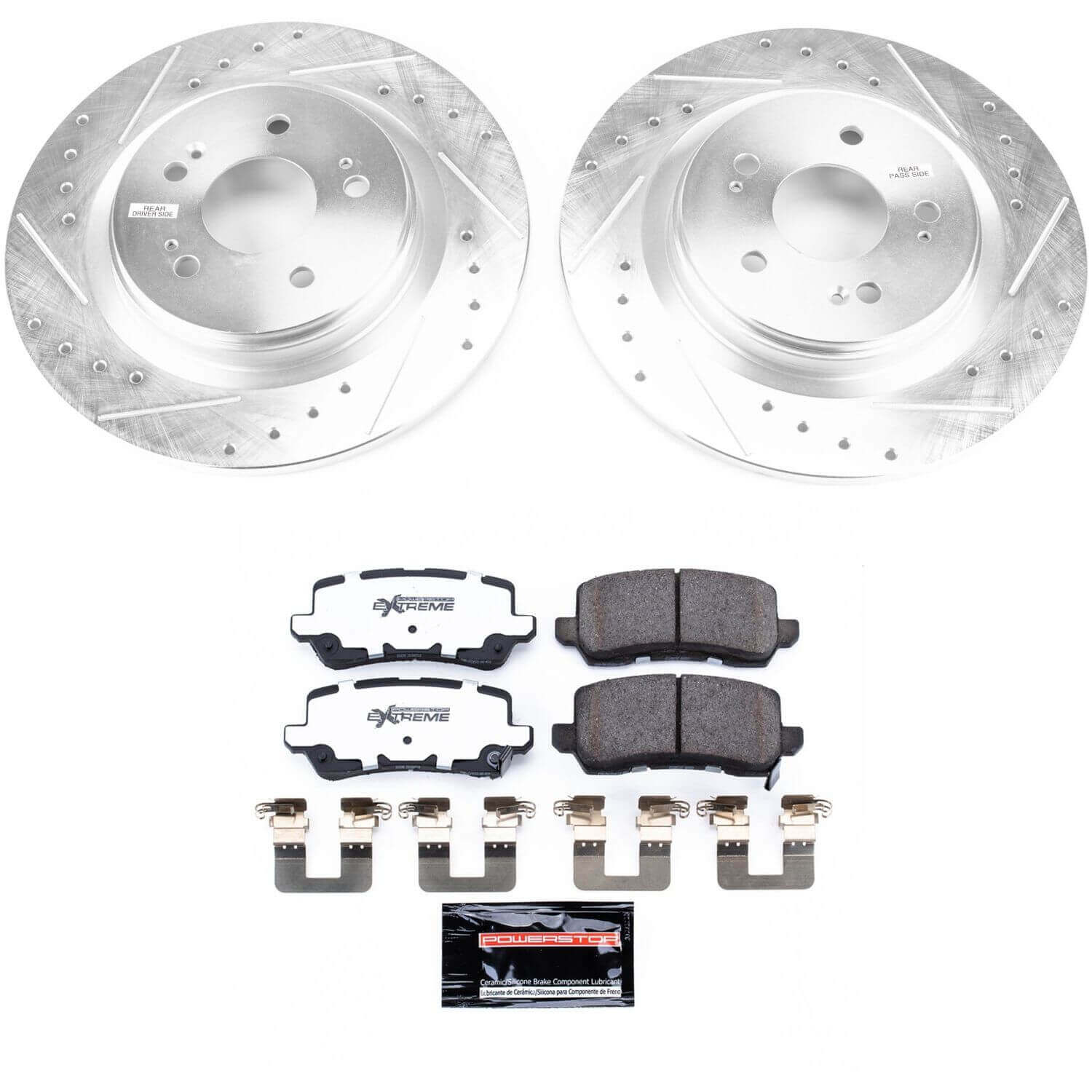 Power Stop K7903-26 Z26 Street Warrior 1-Click Rear Pad And Rotor Kit for 2018-2020 Honda Odyssey product image