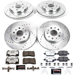 Power Stop K7908-26 Z26 Street Warrior 1-Click Front And Rear Brake Kit for 2016-2019 Cadillac CT6 product image