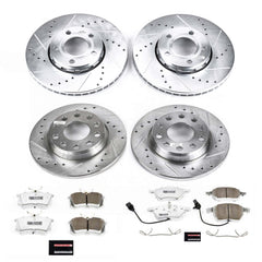 Power Stop K7917-26 Z26 Street Warrior 1-Click Front And Rear Brake Kit for 2004-2006 Audi A4 product image