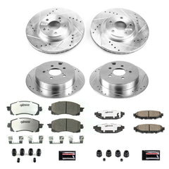 Power Stop K7926-26 Z26 Street Warrior 1-Click Front And Rear Pad And Rotor Kit for 2017-2022 Subaru Impreza product image