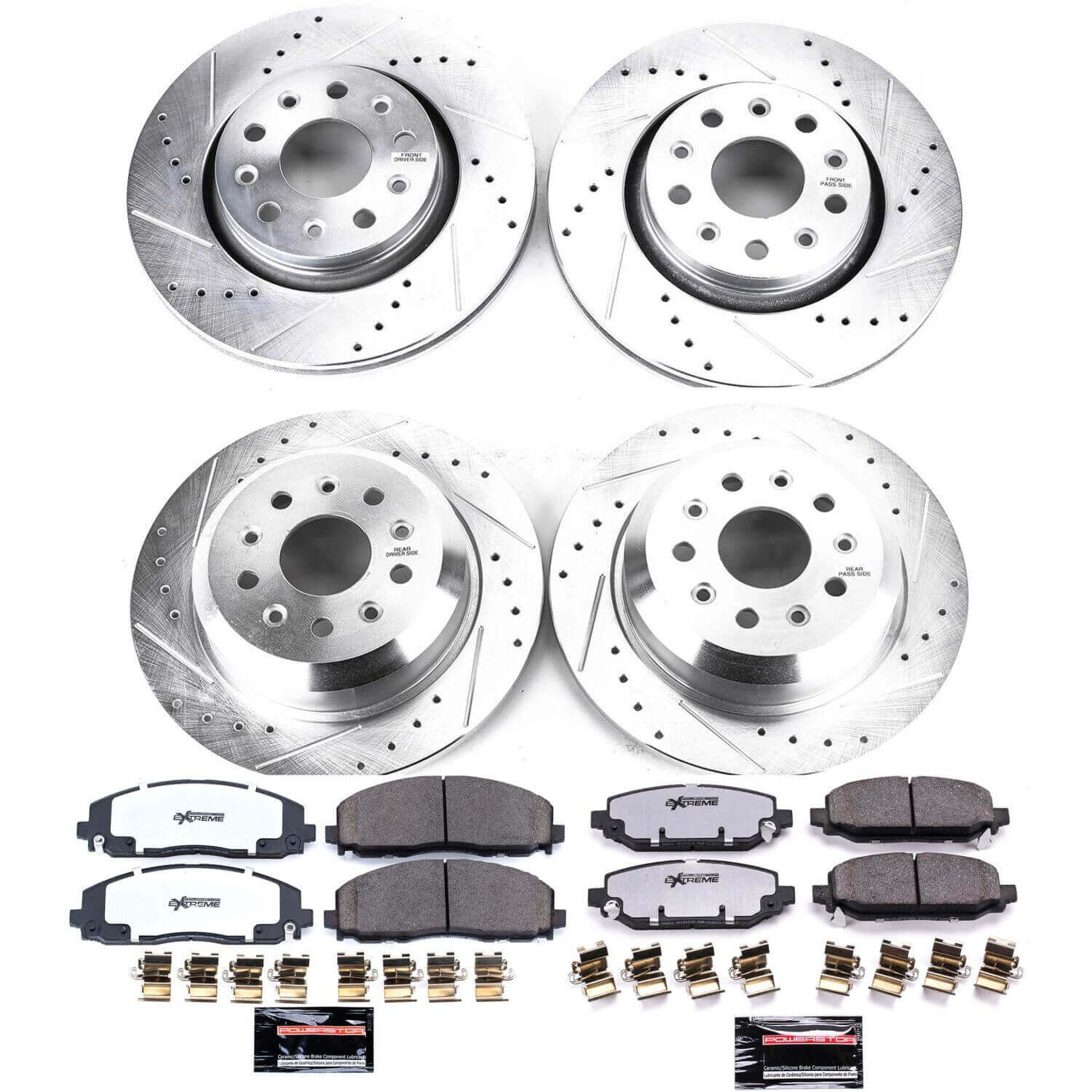 Power Stop K7938-36 Z36 Severe-Duty Truck And Tow 1-Click Front And Rear Brake Kit for 2018 Jeep Wrangler Rubicon, Unlimited Rubicon, Unlimited Sahara product image