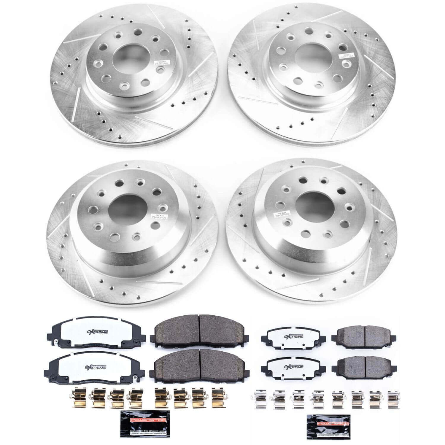 Power Stop K7939-36 Z36 Severe-Duty Truck And Tow 1-Click Front And Rear Pad And Rotor Kit for 2018 Jeep Wrangler Sport, Sport S, Unlimited Moab, Unlimited Sport, Unlimited Sport S product image