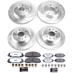 Power Stop K7939-36 Z36 Severe-Duty Truck And Tow 1-Click Front And Rear Pad And Rotor Kit for 2018 Jeep Wrangler Sport, Sport S, Unlimited Moab, Unlimited Sport, Unlimited Sport S product image