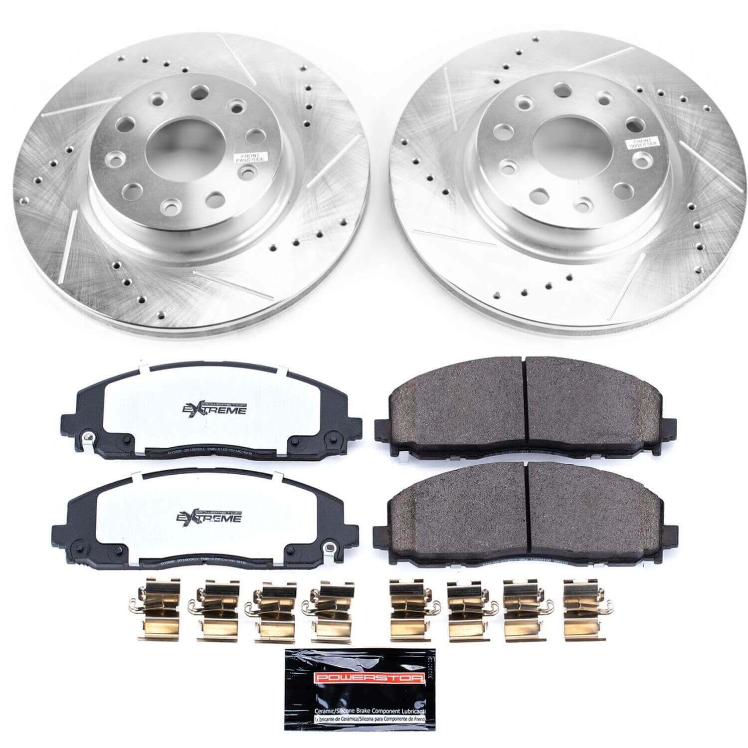 Power Stop K7941-36 Z36 Severe-Duty Truck And Tow 1-Click Front Pad And Rotor Kit for 2018 Jeep Wrangler Sport, Sport S, Unlimited Moab, Unlimited Sport, Unlimited Sport S product image