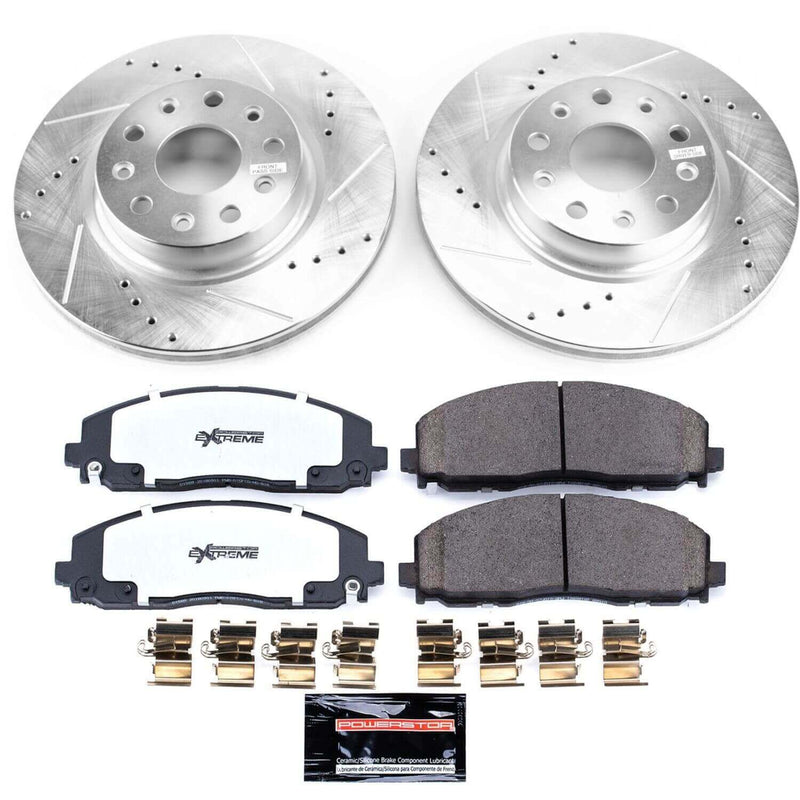 Power Stop K7941-36 Z36 Severe-Duty Truck And Tow 1-Click Front Pad And Rotor Kit for 2018 Jeep Wrangler Sport, Sport S, Unlimited Moab, Unlimited Sport, Unlimited Sport S product image