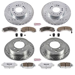 Power Stop K799-26 Z26 Extreme Street Warrior 1-Click Brake Kit (Front And Rear) for 1992-1994 Eagle Talon product image