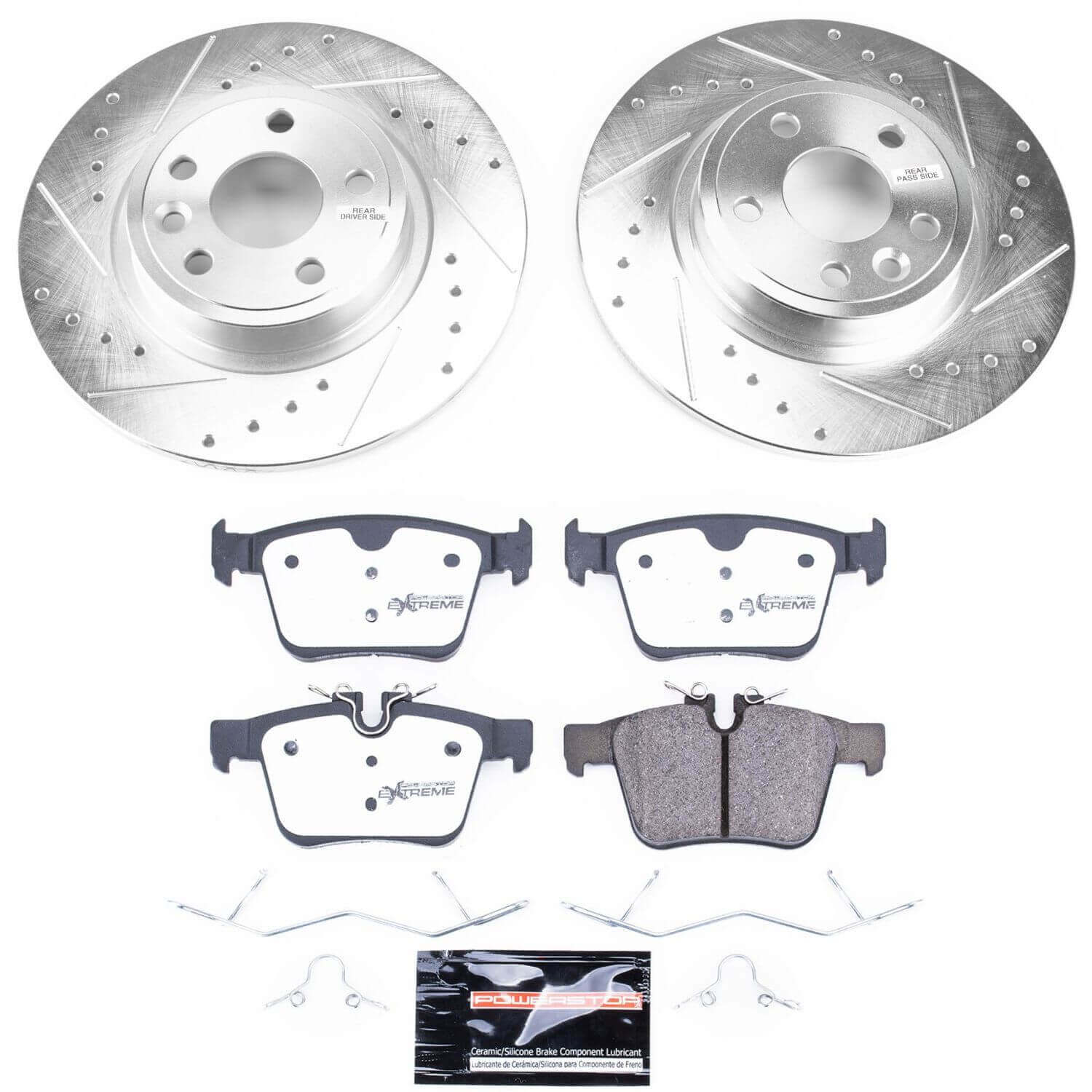Power Stop K7995-36 Z36 Severe-Duty Truck And Tow 1-Click Rear Pad And Rotor Kit for 2015-2017 Land Rover Discovery Sport product image