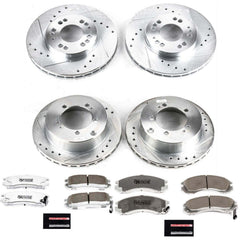 Power Stop K800-26 Z26 Extreme Street Warrior 1-Click Brake Kit (Front And Rear) for 1991-1999 Dodge Stealth - - product image
